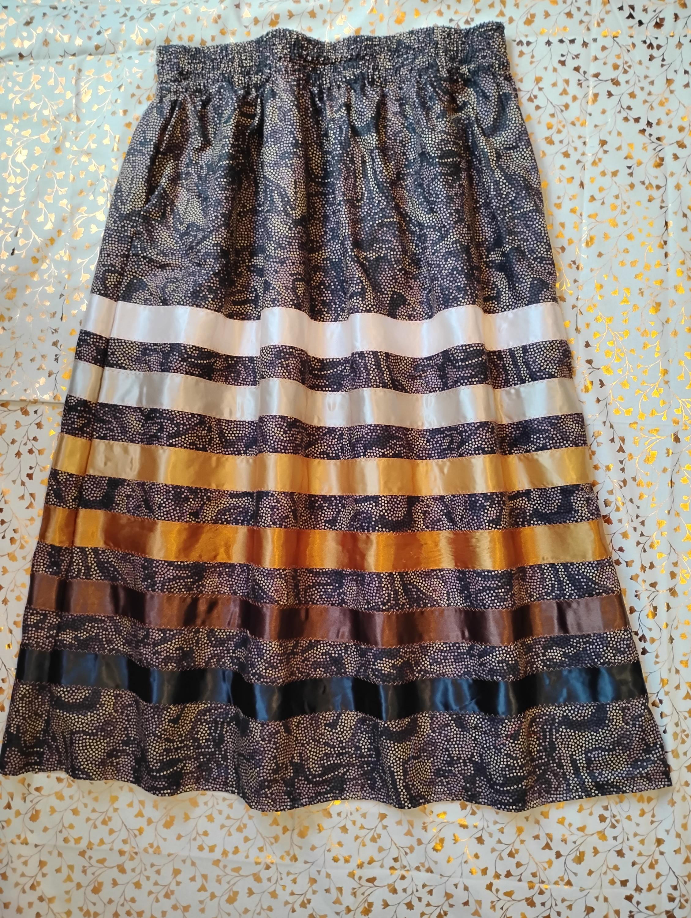 women's med/large ribbon skirt, handmade, native American