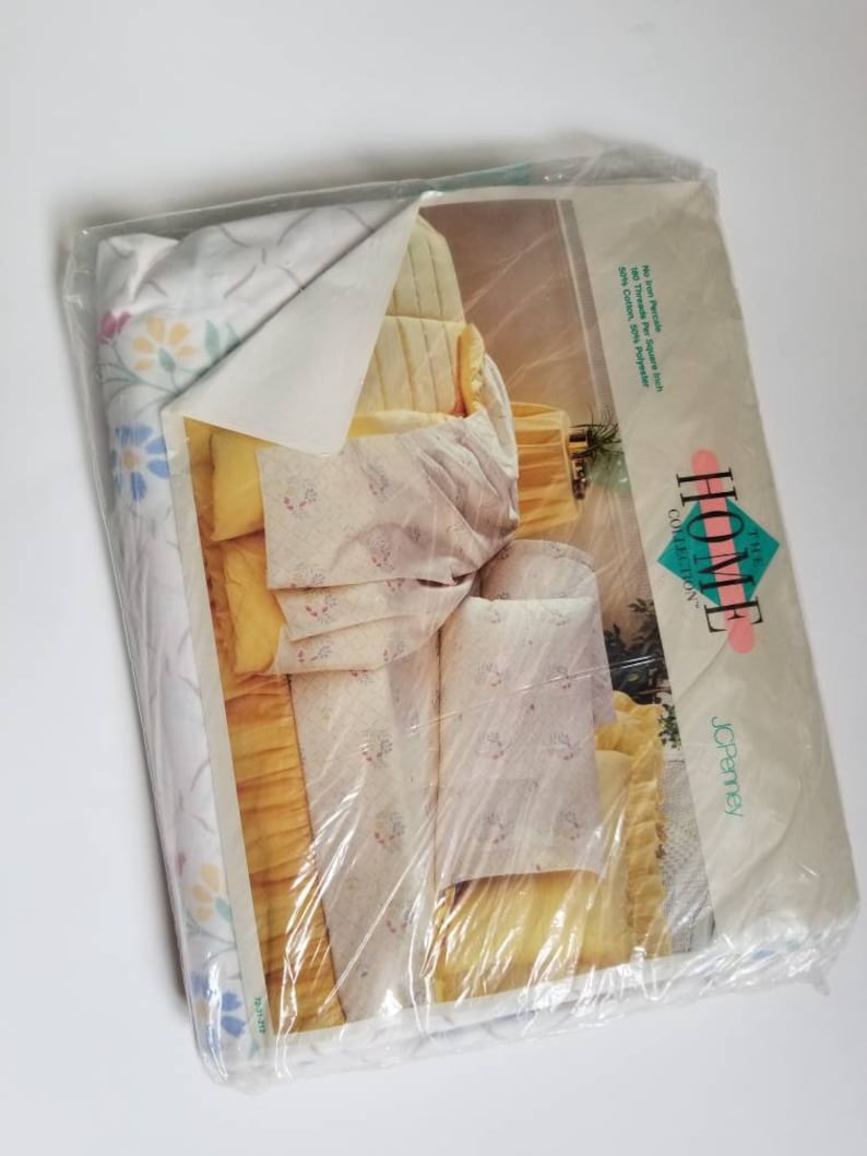 NEW Vintage Sheet Set New in package Full Fitted Sheet AND Full Flat Sheet