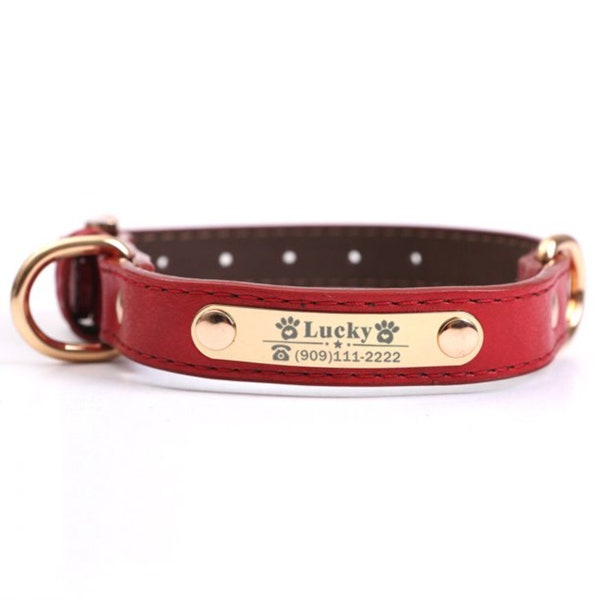 Designer Dog Leash Personalized Leather Dog Collar & Leash Set – Optional Padded, Engraved ID Tag Personalized Dog Leash - Foto 8