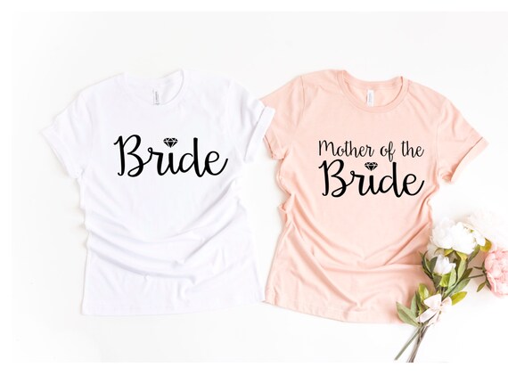 bridesmaid and maid of honor shirts