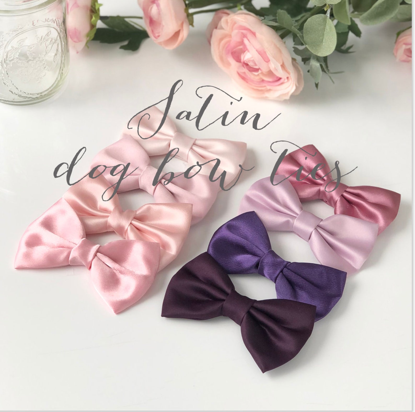 Satin Hund Fliege Hund Hochzeit Fliege Hund Hochzeit Etsy