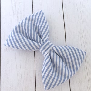 seersucker dog bow tie