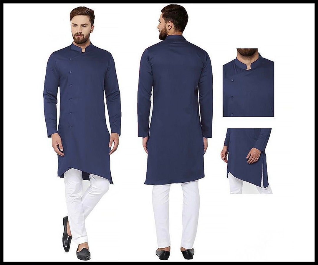 Men's Kurta Handmade Kurta Men Indian Traditional Kurta for Men's 100