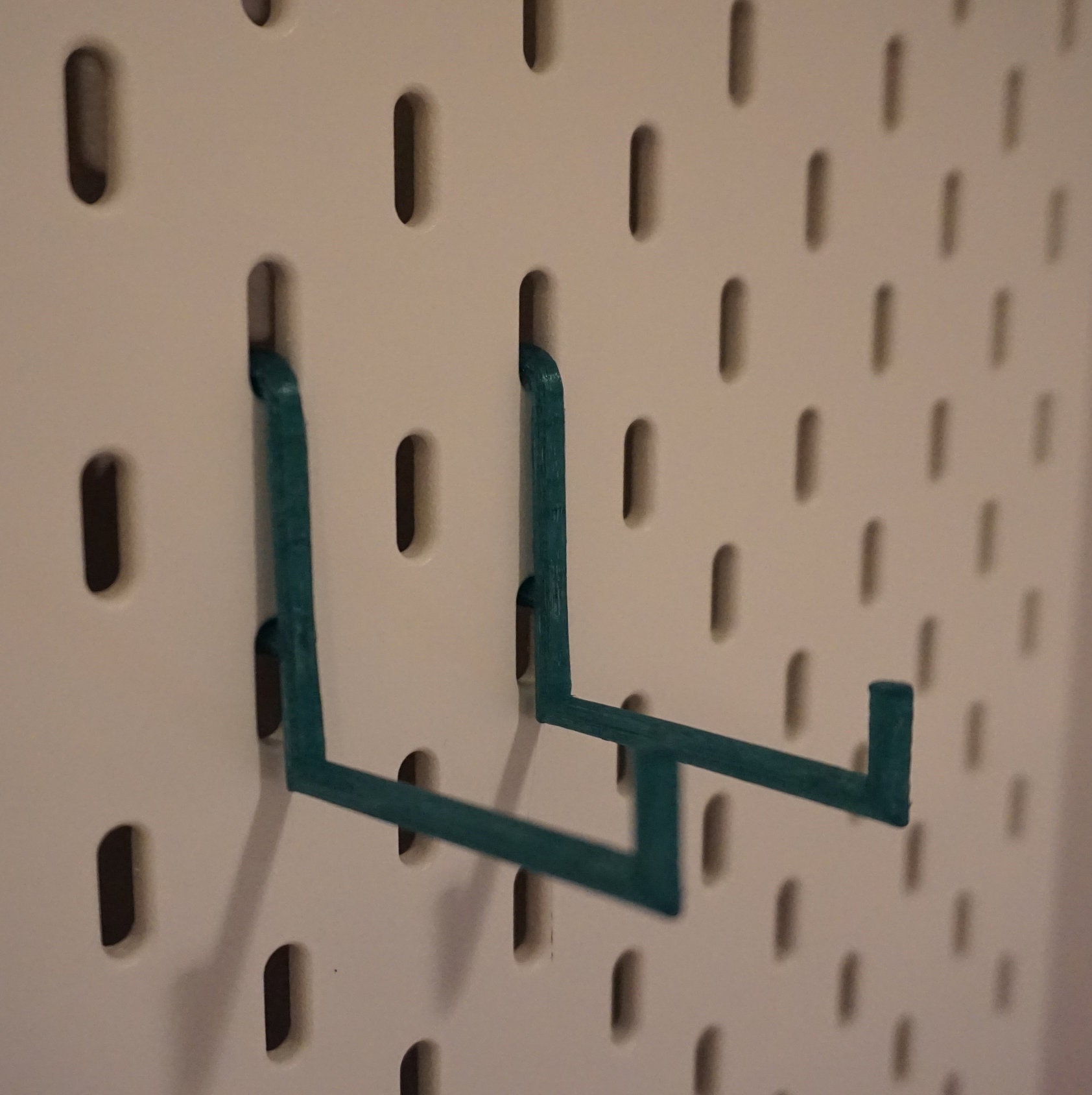 Set of 2 2 inch L hooks for Ikea Skadis pegboard Etsy