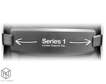 Clips de repuesto para soporte lumbar Steelcase Serie 1 - 1 par