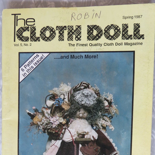 Cloth Doll Patterns Etsy