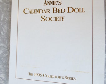 Annie's Calendar Bed Doll Society 1995 Collector's Series Complete Collection of 12 Crochet Dress Patterns + Bridal Gown for Fashion Dolls