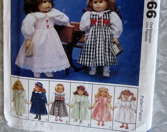 Simplicity Crafts 7083 18 Doll Clothing Heigl&Nordstrom Pants Jacket Tops Dress Nightgown Hoodie American Girl 2002 Sewing Pattern UNCUT FF