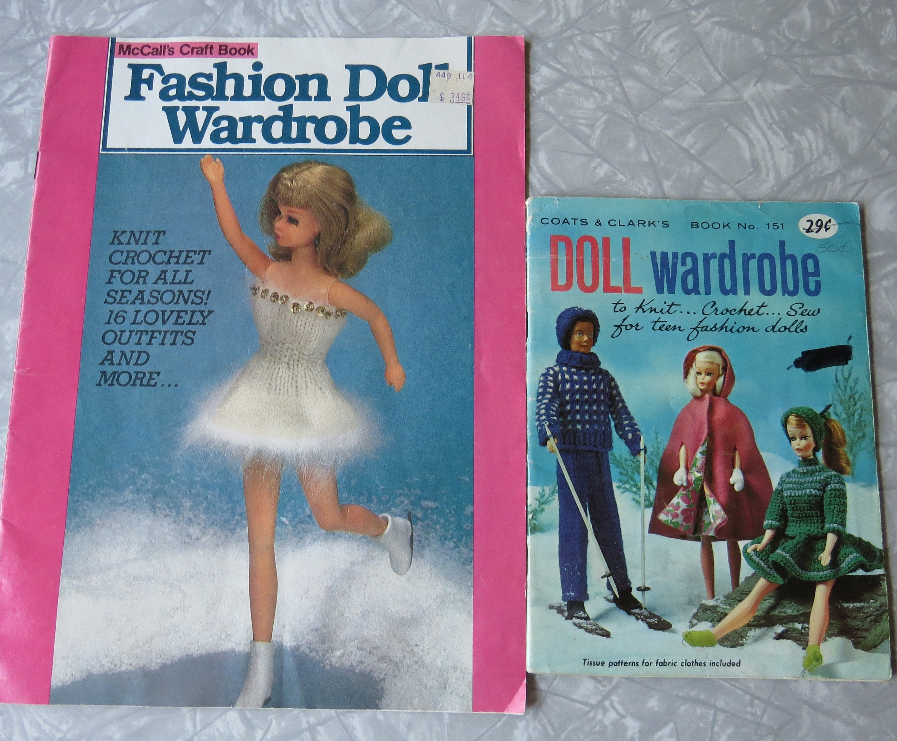 Barbie & Ken Doll Clothes, Mccall's 2580, 11-1/2 to 12 Fashion Dolls 