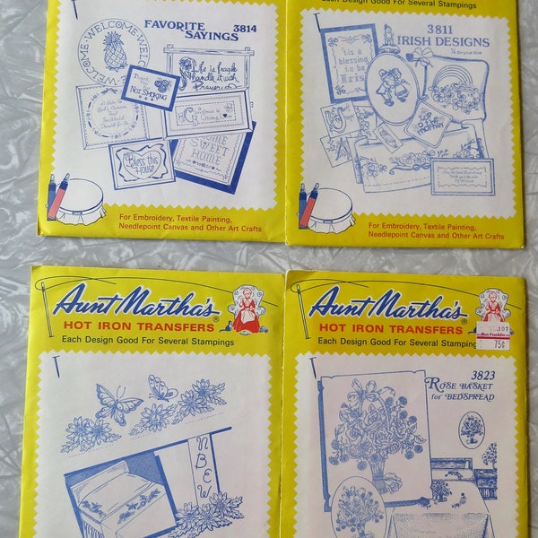 Aunt Marthas Hot Iron Transfers - Etsy