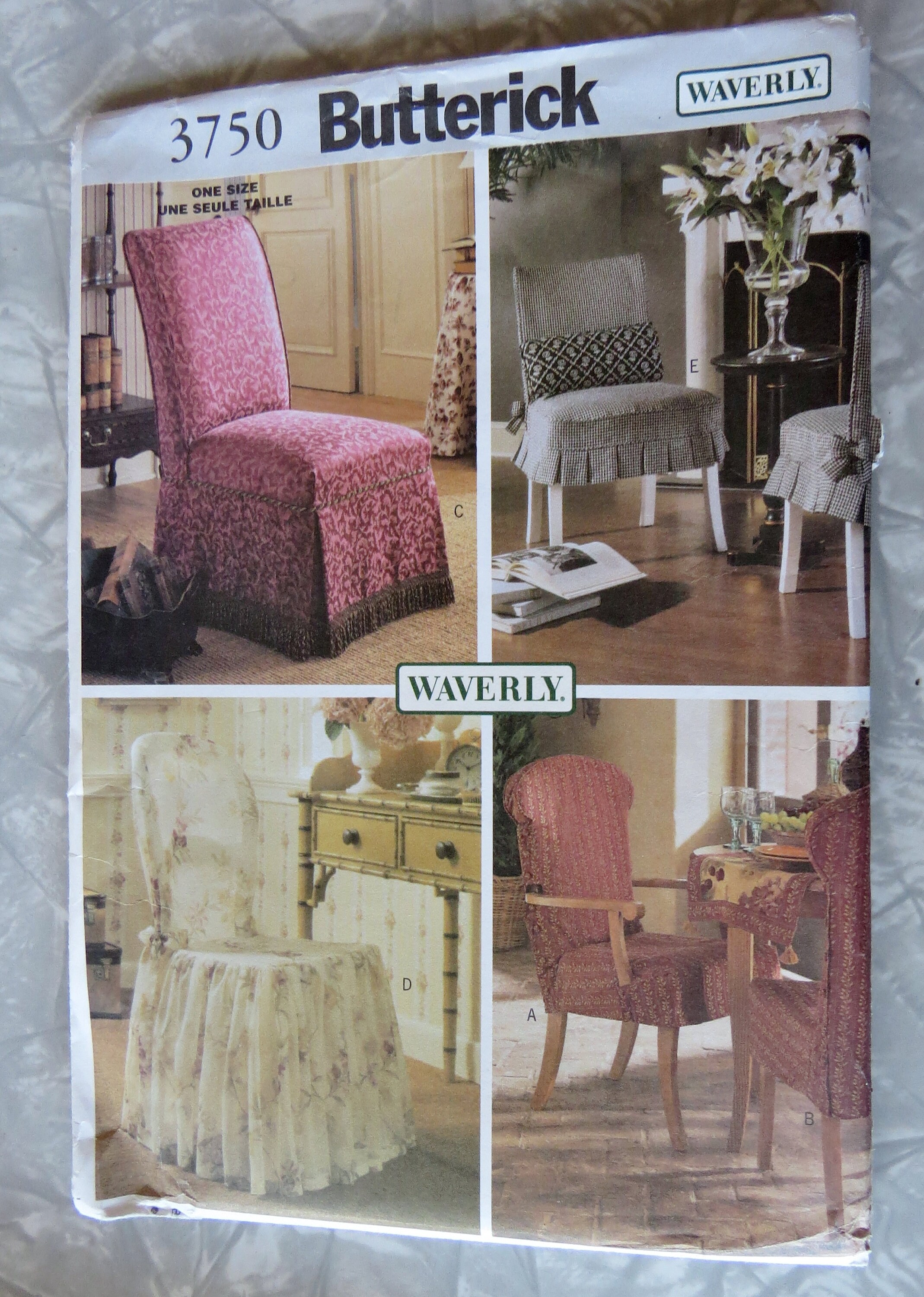 Butterick 3750 Chair Covers Arm Chair Side Chair Parson s Chair