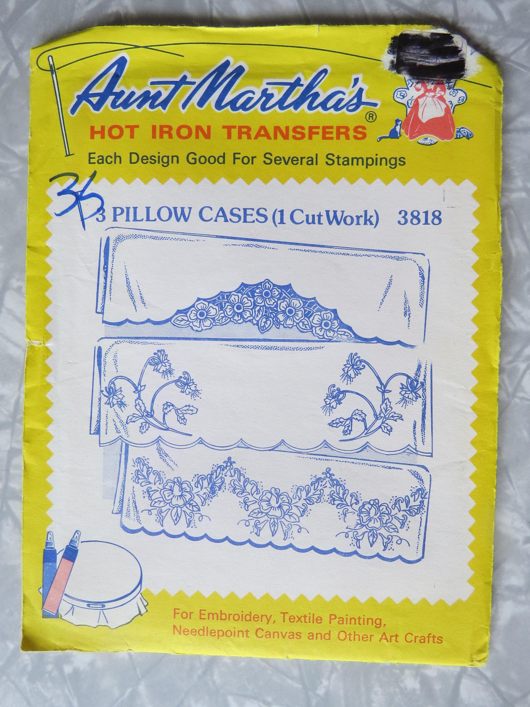 Vintage Aunt Martha's Hot Iron Transfer Embroidery Patterns -pick: 3818 ...