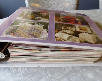 The Needlecraft Shop PLASTIC CANVAS Collector's Series 3-ring Binder with 107 sheets Baby, Kids, Gifts, Holiday, Nature, Chef Quick Patterns