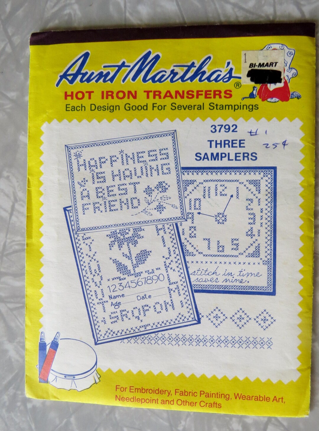 Original Aunt Martha's Hot Iron Transfers- Embroidery Patterns- U Pick ...