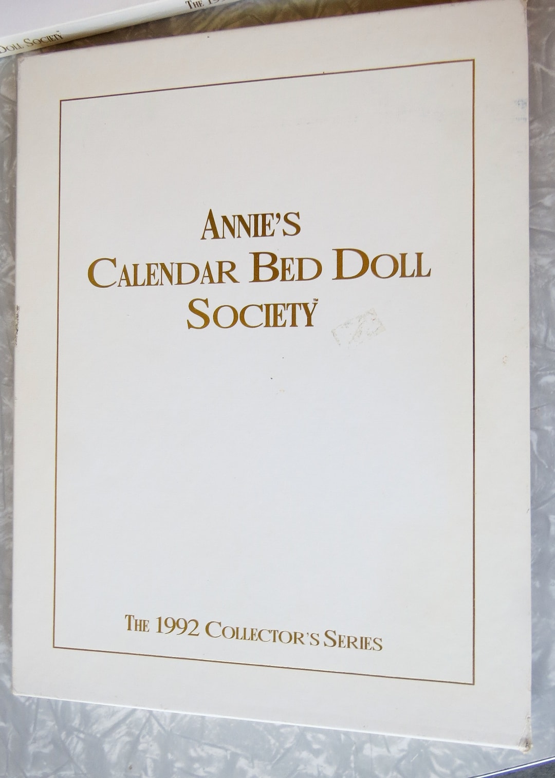 Annie's Calendar Bed Doll Society the 1992 Collector's Series Cotillion