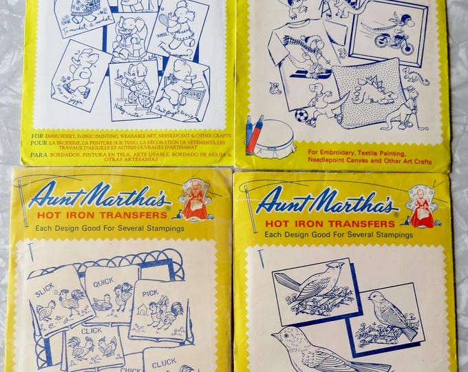 Vtge Aunt Martha's Hot Iron Transfers Embroidery Patterns -pick: 3797 ...