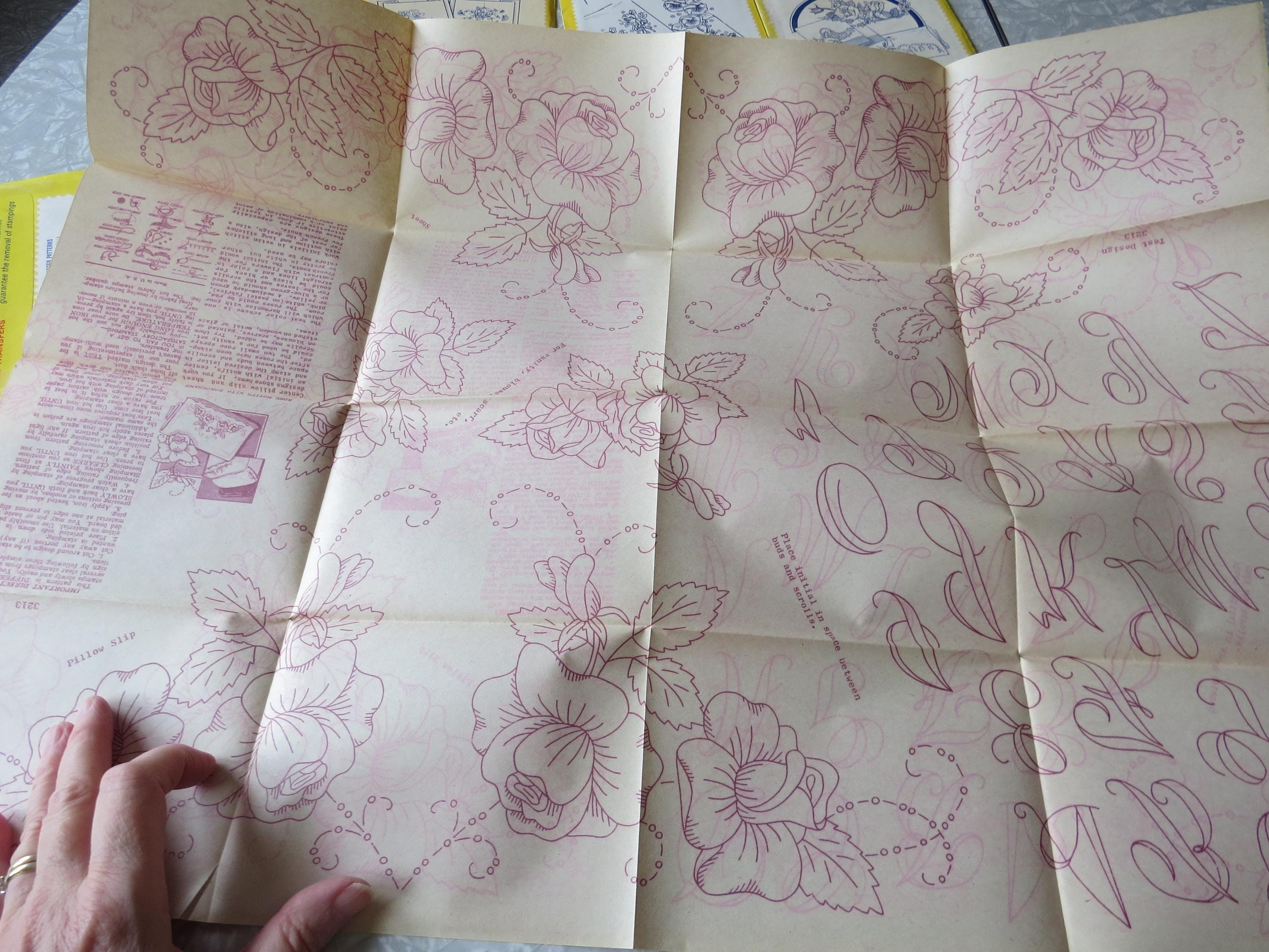 Vintage Aunt Martha's Hot Iron Transfer Embroidery Patterns -pick: 3818 ...