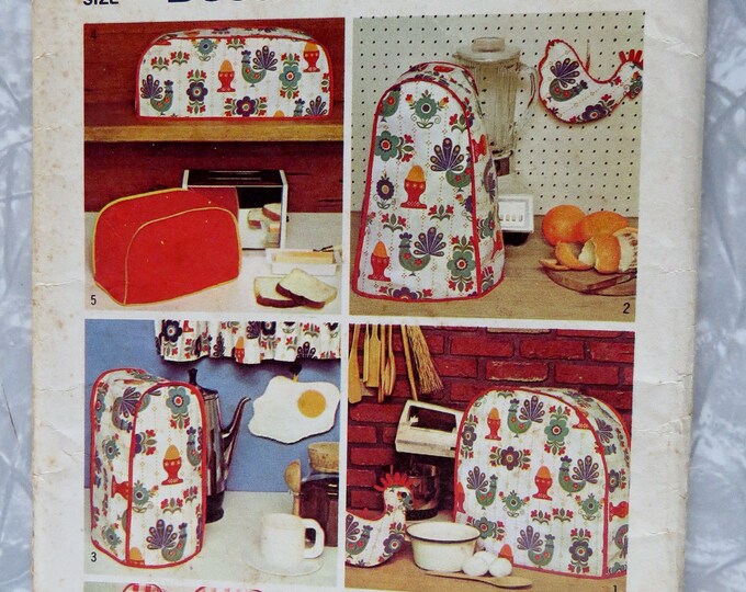 Vintage Simplicity 5495 Decorator Pattern, Kitchen Appliance Covers