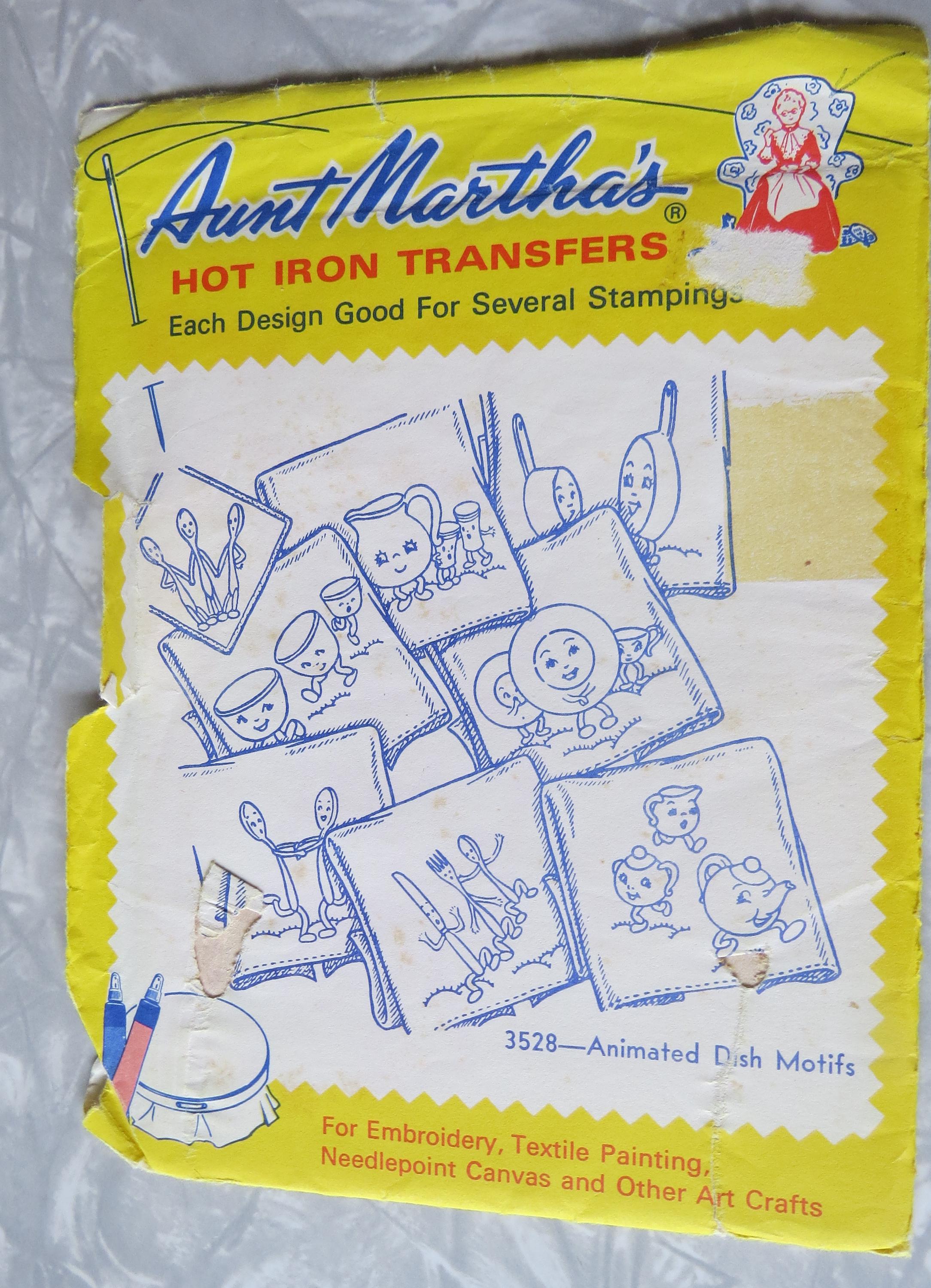 Vintage Aunt Martha's Hot Iron Transfer Embroidery Patterns -pick: 3585 ...