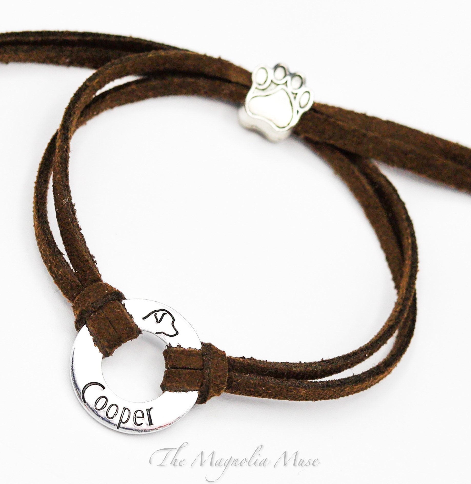 Washer Bracelet. Pet names. Dog picture bracelet. Personalized Jewelr…