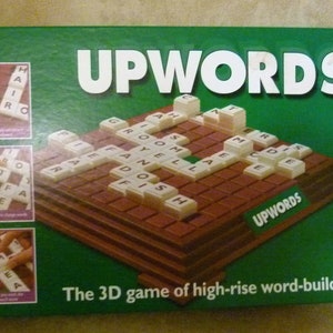 Vintage 1996 Upwords Board Game By Parker Complete 