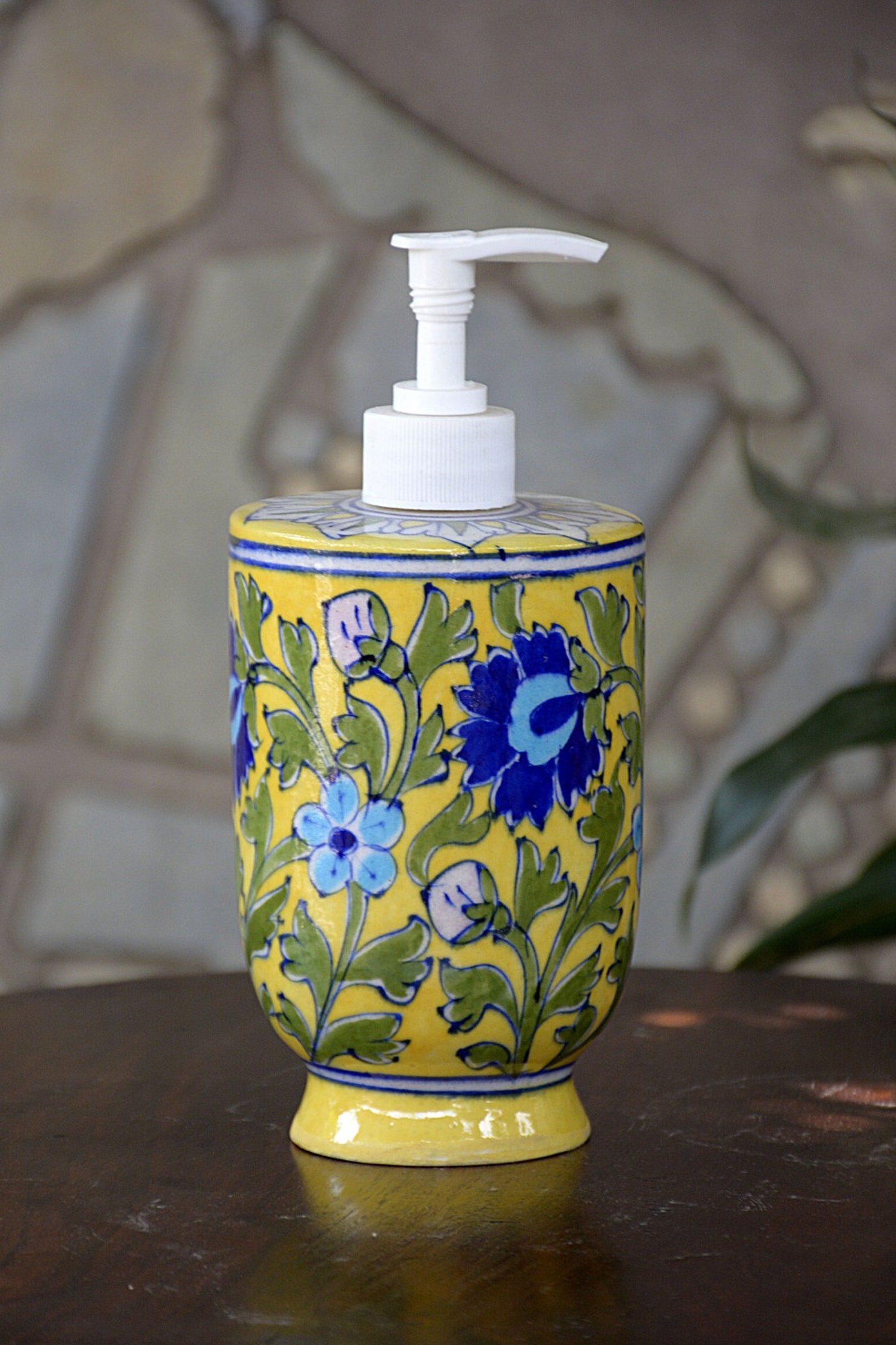 Blue Pottery Handmade Bathroom Accessories Set Liquid - Etsy