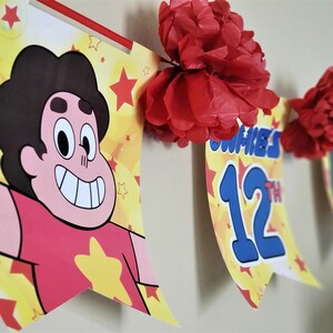 9' Steven Universe Birthday Party banner