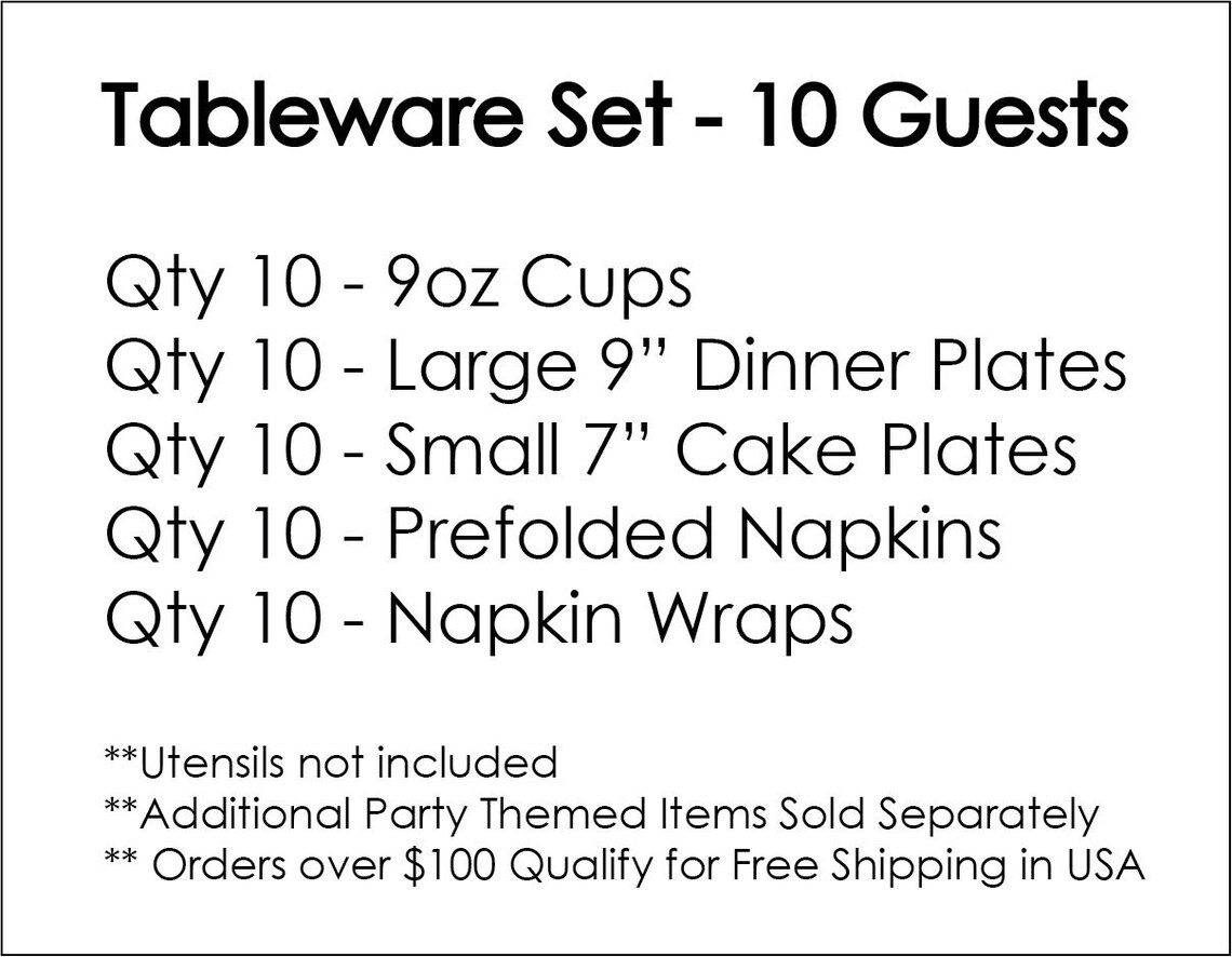 Gracie's Corner Tableware Set 10 Guests Etsy