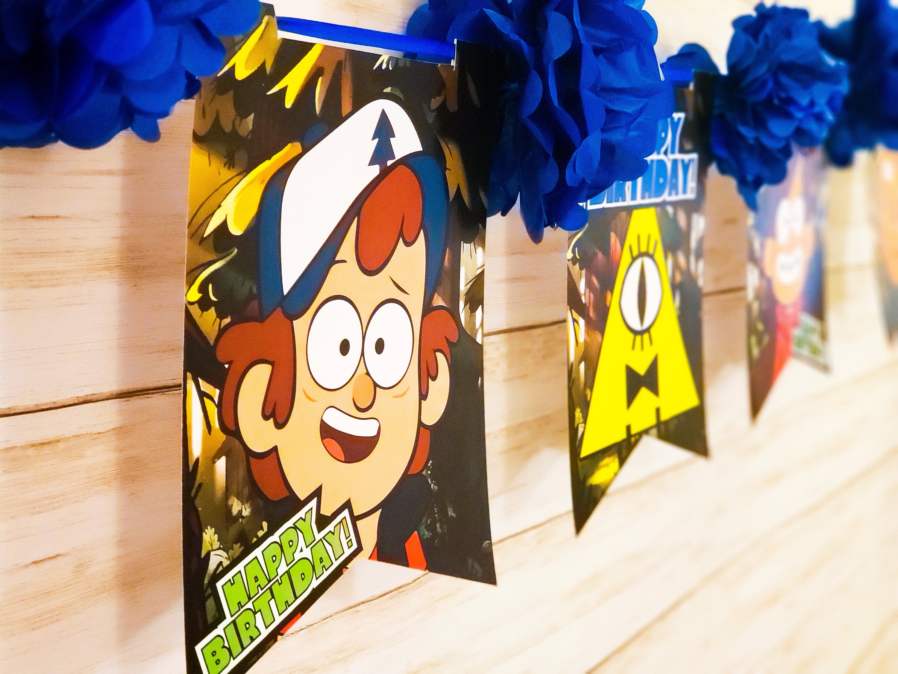 9' Gravity Falls Birthday Party Banner - Etsy