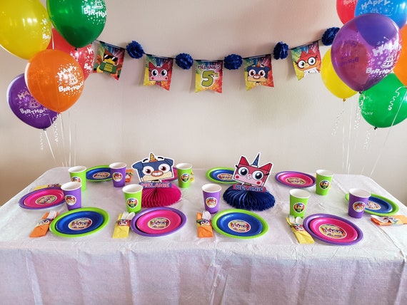 10pc Unikitty 9 Party Plates Etsy
