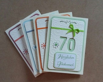 70 Geburtstagskarte Etsy