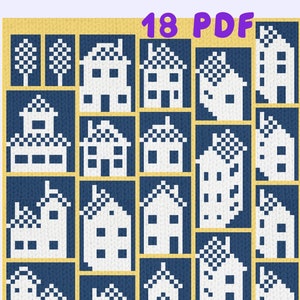 Modèles de tricot scandinaves, motif jacquard nordique jacquard, lot de 18 modèles faciles