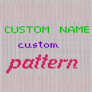 Letras del alfabeto personalizadas en formato PDF para tejer o hacer crochet, gráficos de colores, papel cuadriculado, descarga en formato JPG
