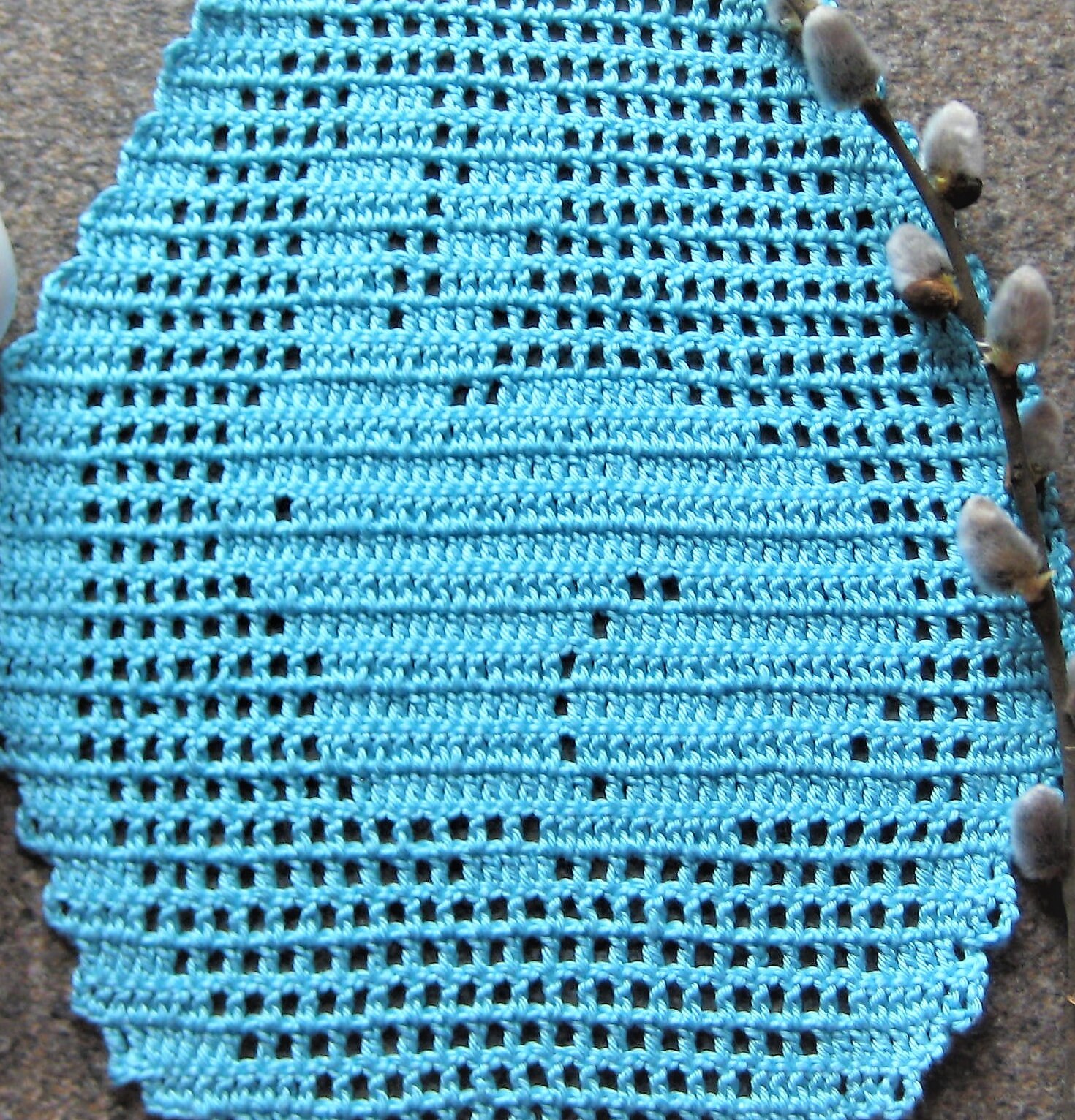 Crochet Easter Doily Pattern Crochet Easter Coaster Pattern Not for