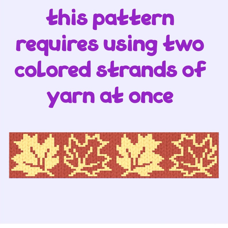 Fair Isle Leaf Knitting Pattern: Scandinavian Colorwork Charts (PDF) - Etsy