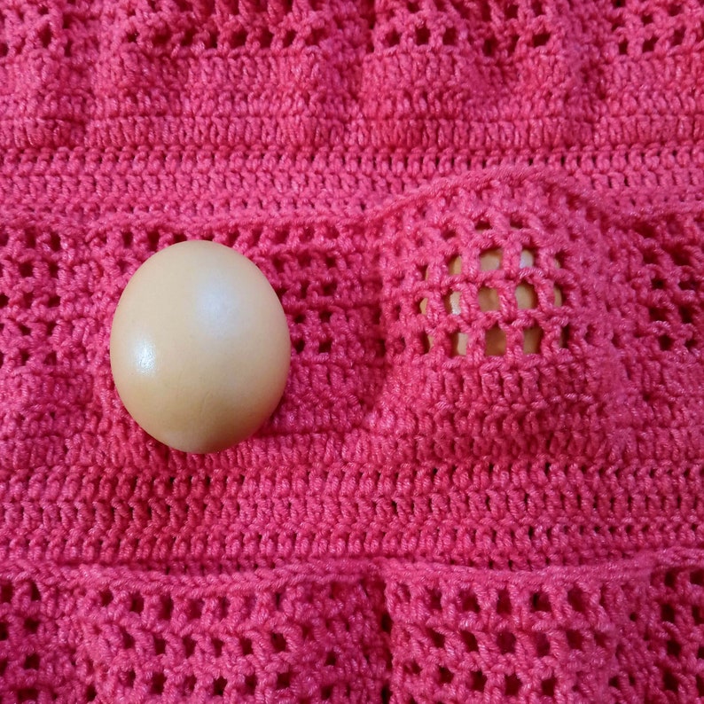 Egg apron pattern crochet gathering chicken egg holder | Etsy