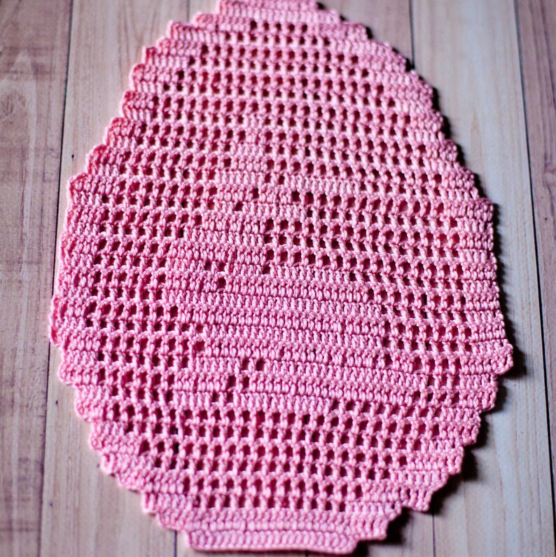 Crochet Pattern Easter Egg Placemats, Filet Doily Bundle of 8 Patterns