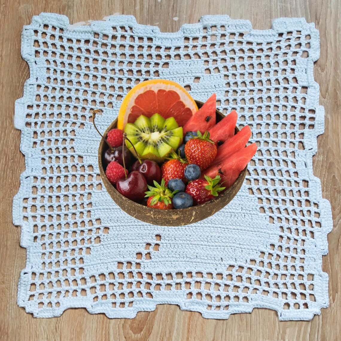 Rabbit Filet Crochet Doily Pattern: Easter Placemat (PDF Download) - Etsy