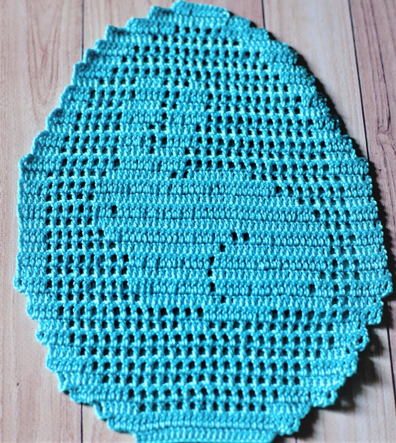 Crochet Pattern Easter Egg Placemats, Filet Doily Bundle of 8 Patterns