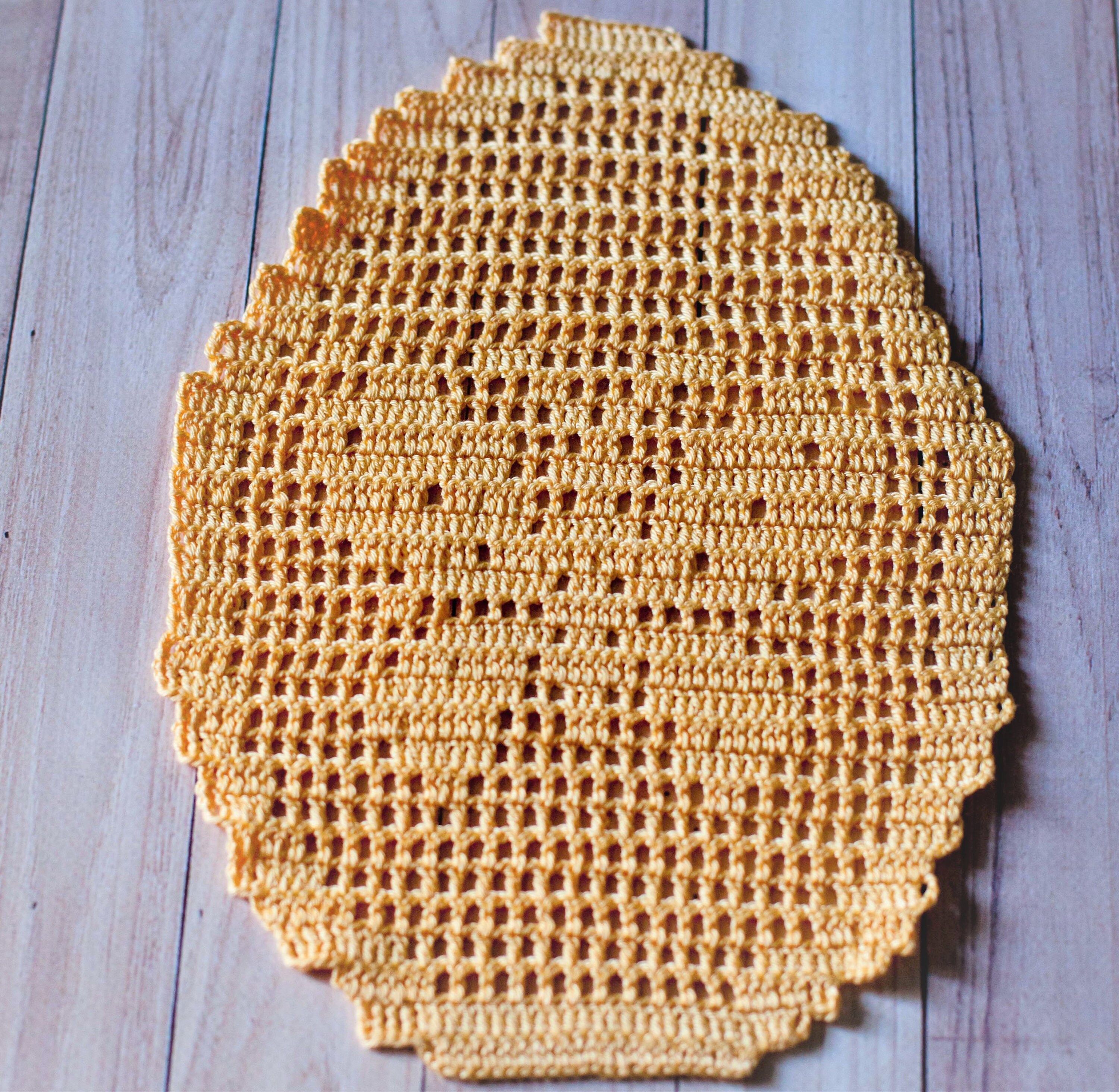 Crochet Pattern Easter Egg Placemats Filet Doily Bundle of 8 Etsy