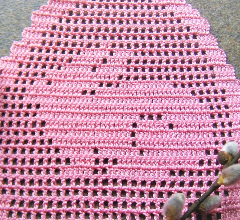 Crochet Patterns Free Placemat Doilies Easter Knitting Egg Etsy