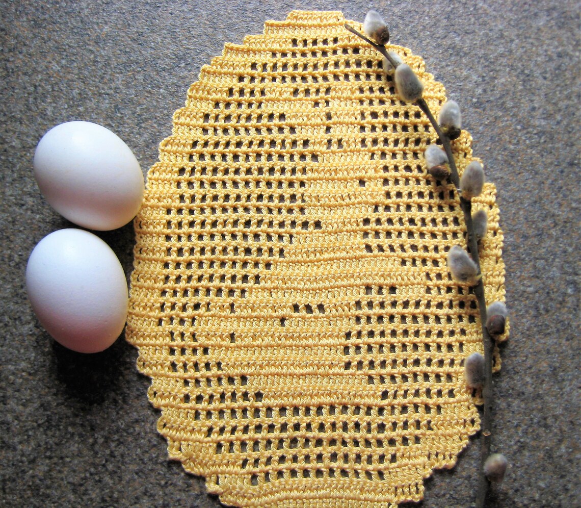 Crochet Bundle Placemats Pattern Easter Egg Sale Pack Table Etsy