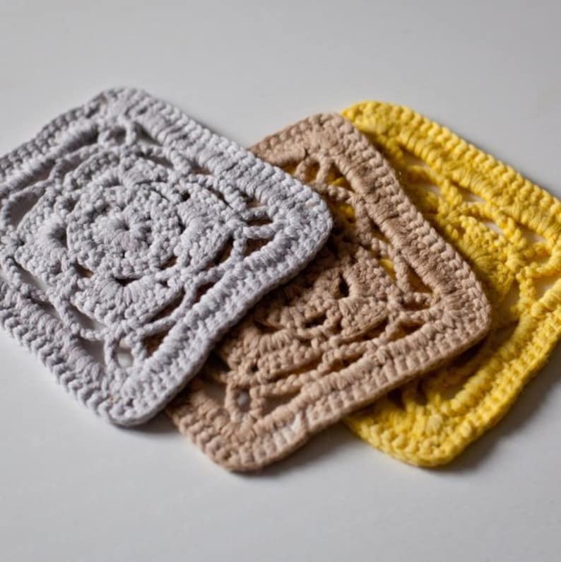 Crochet Pattern Kitchen Pot Holders Coasters Placemat Patterns Etsy
