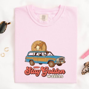 Waffle Ride Shirt Desserts Diner Gift Women Sketch Tee Breakfast T-Shirt Dessert Fan Waffle Graphic Tshirt Line Art Topping Tshirt image 2