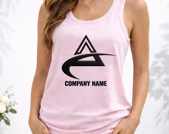 Custom Racerback Tank Top Personalized Women Ribbed Racer Top Custom TankTop Bridal Party Custom Y2K Top Embroidery, Bachelorette Party Tank