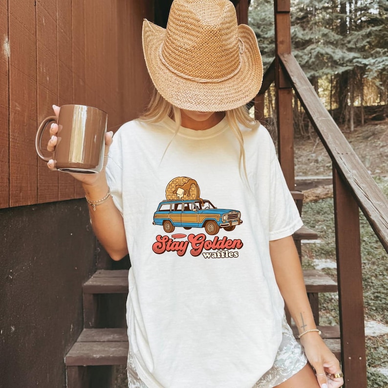 Waffle Ride Shirt Desserts Diner Gift Women Sketch Tee Breakfast T-Shirt Dessert Fan Waffle Graphic Tshirt Line Art Topping Tshirt image 5