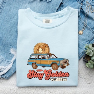 Waffle Ride Shirt Desserts Diner Gift Women Sketch Tee Breakfast T-Shirt Dessert Fan Waffle Graphic Tshirt Line Art Topping Tshirt image 1