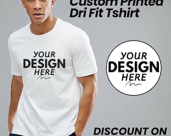 Custom Dri fit Shirts, Performance Custom Tshirt, Dry Fit Tee, Performance Tee, Dri Fit Shirt, Moisture Wicking Tee, Personalized Gift Ideas