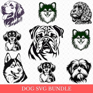 Dog SVG & PNG Bundle | Complete Dog Breeds SVG Collection | Digital Download for Cricut and Silhouette