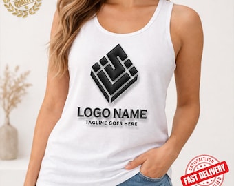 Custom Embroidered Rib Racer Tank Top, Embroidered High Neck Cropped Tank Top, Personalized Tank Top Embroidery, Custom TankTop Bridal Party